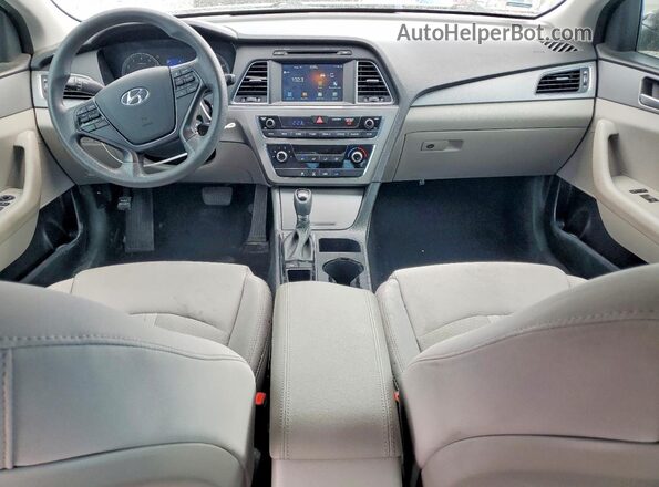 5NPE24AF9GH397375 2016 HYUNDAI SONATA Black Առջևի վահանակի տեսք