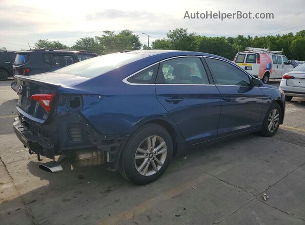5NPE24AF9GH410741 2016 HYUNDAI SONATA Blue Rear right
