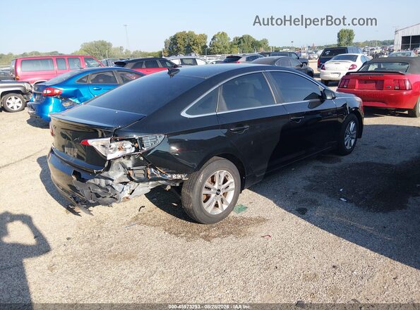 5NPE24AF9HH440758 2017 HYUNDAI SONATA Black Rear right