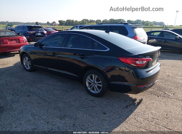 5NPE24AF9HH440758 2017 HYUNDAI SONATA Black Rear left