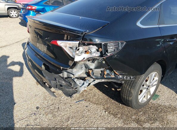 5NPE24AF9HH440758 2017 HYUNDAI SONATA Black Front view
