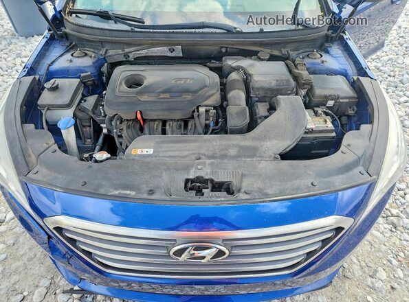 5NPE24AF9HH461416 2017 HYUNDAI SONATA Blue უკანა სალონის ხედი