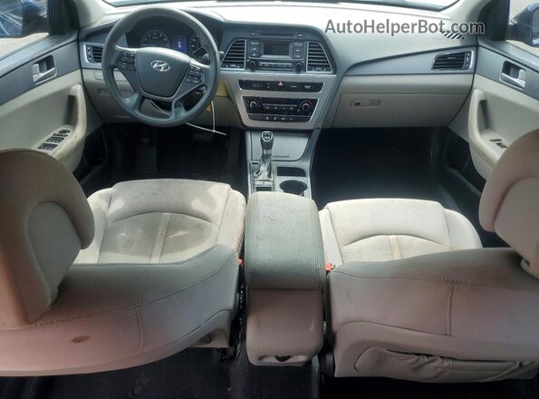 5NPE24AF9HH473503 2017 HYUNDAI SONATA Blue წინა პანელის ხედი