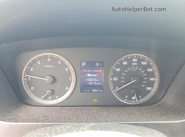 5NPE24AF9HH473503 2017 HYUNDAI SONATA Blue ხელსაწყოთა პანელის ხედი