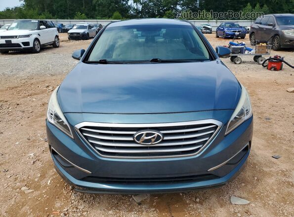 5NPE24AF9HH474764 2017 HYUNDAI SONATA Blue Вид ззаду