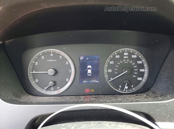 5NPE24AF9HH474764 2017 HYUNDAI SONATA Blue Вид задніх сидінь