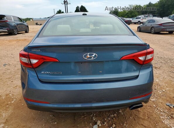 5NPE24AF9HH474764 2017 HYUNDAI SONATA Blue Вид салону спереду