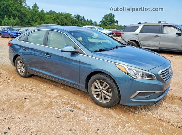 5NPE24AF9HH474764 2017 HYUNDAI SONATA Blue Вид спереду