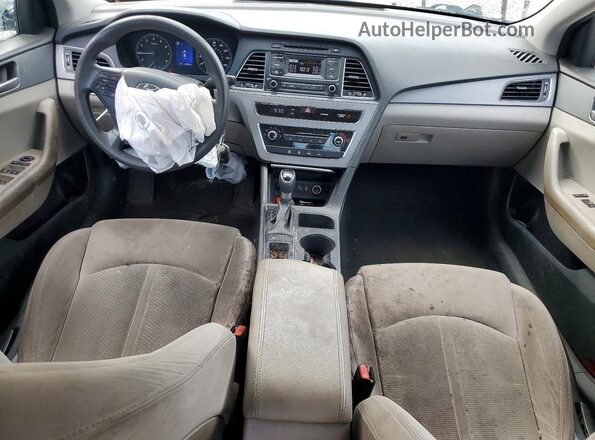 5NPE24AF9HH504636 2017 HYUNDAI SONATA Blue Dashboard view
