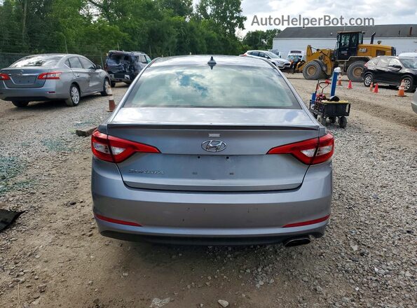 5NPE24AF9HH504636 2017 HYUNDAI SONATA Blue Rear view