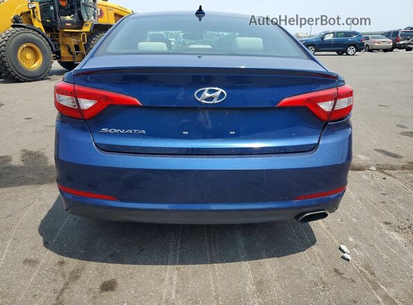 5NPE24AF9HH525454 2017 HYUNDAI SONATA Blue Հետևի տեսք