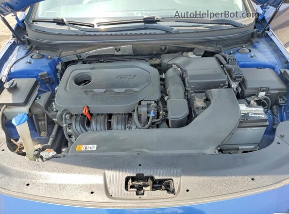 5NPE24AF9HH525454 2017 HYUNDAI SONATA Blue Սալոնի հետևի տեսք