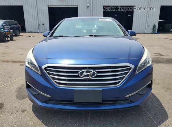 5NPE24AF9HH525454 2017 HYUNDAI SONATA Blue Դիմացի տեսք