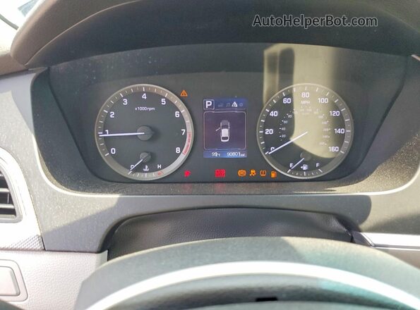 5NPE24AF9HH525454 2017 HYUNDAI SONATA Blue Սարքավորումների վահանակի տեսք