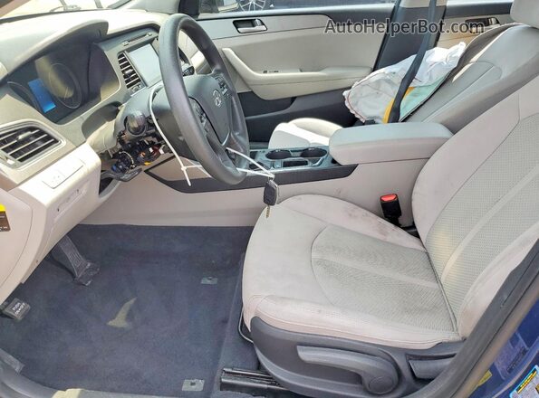 5NPE24AF9HH525454 2017 HYUNDAI SONATA Blue Սալոնի դիմացի տեսք