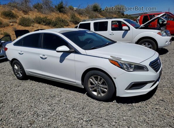 5NPE24AF9HH564951 2017 HYUNDAI SONATA White Передня права чверть