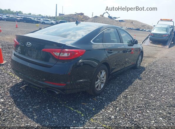 5NPE24AF9HH565436 2017 HYUNDAI SONATA Black უკანა მარჯვენა