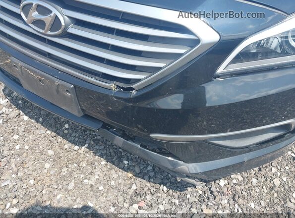5NPE24AF9HH565436 2017 HYUNDAI SONATA Black წინა ხედი