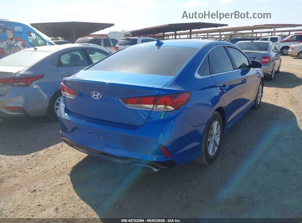 5NPE24AF9JH643073 2018 HYUNDAI SONATA Blue უკანა მარჯვენა