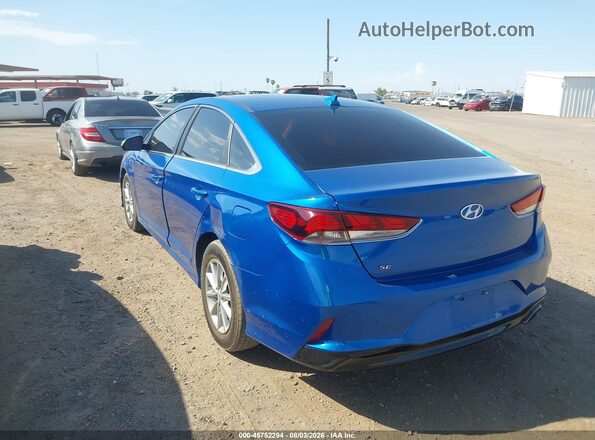 5NPE24AF9JH643073 2018 HYUNDAI SONATA Blue უკანა მარცხენა