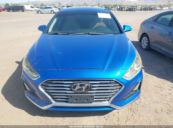 5NPE24AF9JH643073 2018 HYUNDAI SONATA Blue წინა ხედი
