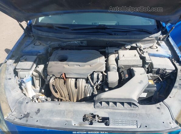 5NPE24AF9JH643073 2018 HYUNDAI SONATA Blue უკანა ხედი