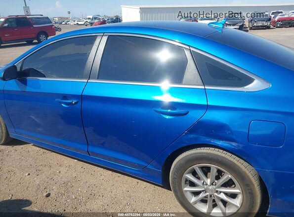 5NPE24AF9JH643073 2018 HYUNDAI SONATA Blue სალონის 360-გრადუსიანი ხედი