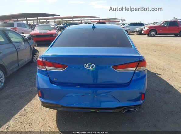 5NPE24AF9JH643073 2018 HYUNDAI SONATA Blue 