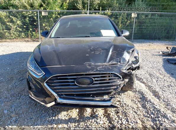 5NPE24AF9KH741487 2019 HYUNDAI SONATA Черный Вид задней части салона