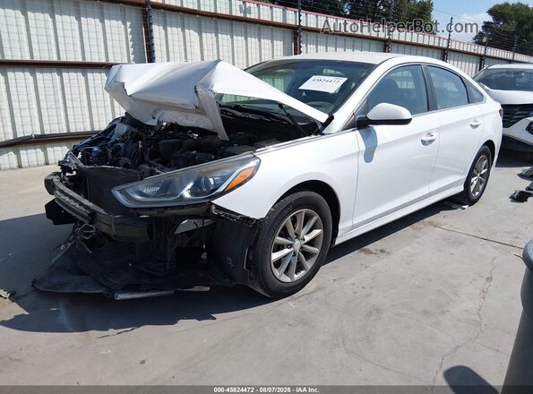 5NPE24AF9KH753381 2019 HYUNDAI SONATA White Передня ліва чверть