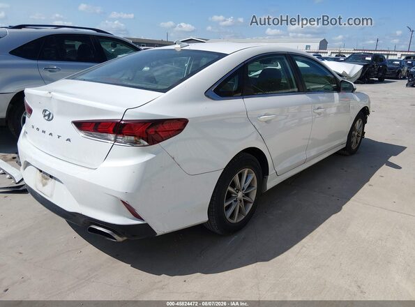 5NPE24AF9KH753381 2019 HYUNDAI SONATA White Задня права чверть