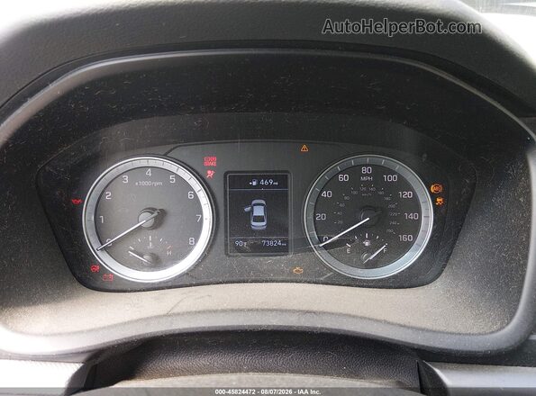 5NPE24AF9KH753381 2019 HYUNDAI SONATA White Вид задніх сидінь