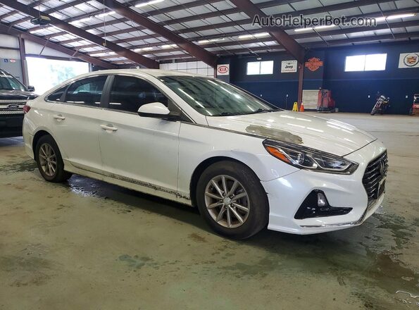 5NPE24AF9KH763358 2019 HYUNDAI SONATA White Delantero derecho