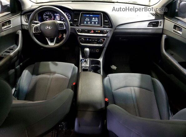 5NPE24AF9KH763358 2019 HYUNDAI SONATA White Vista del cuadro de instrumentos