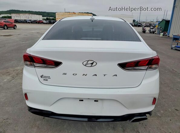 5NPE24AF9KH803051 2019 HYUNDAI SONATA White უკანა ხედი