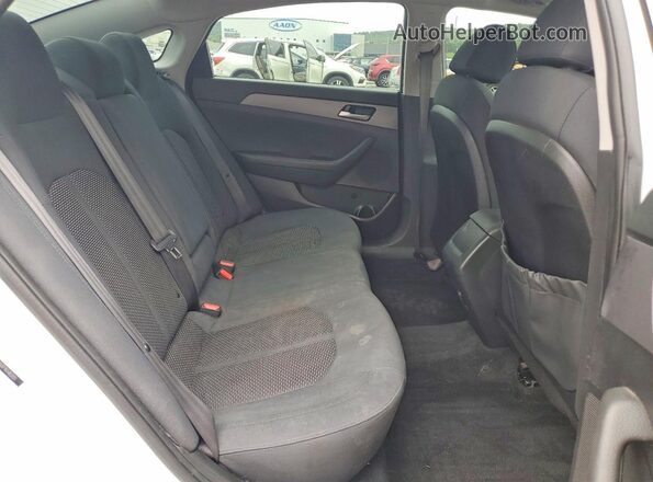 5NPE24AF9KH803051 2019 HYUNDAI SONATA White უკანა სავარძლების ხედი