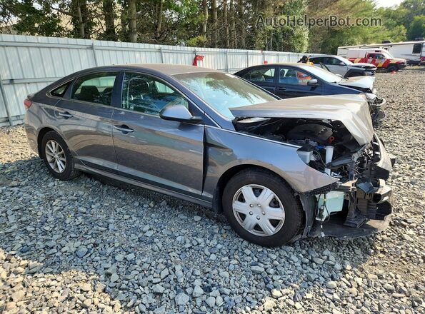 5NPE24AF9KH811828 2019 HYUNDAI SONATA Gray Передня права чверть