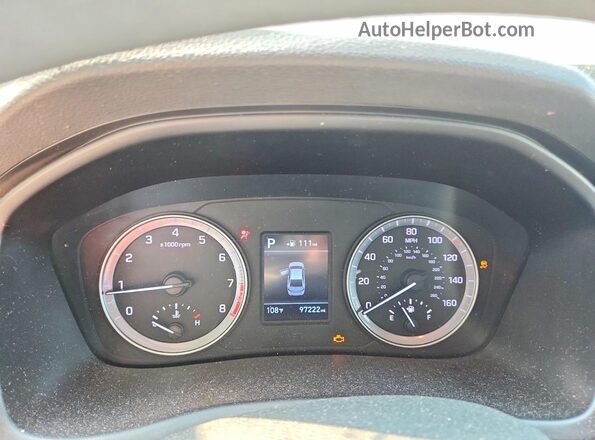 5NPE24AF9KH811828 2019 HYUNDAI SONATA Gray Вид щитка приладів