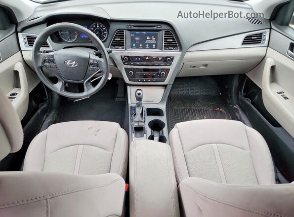 5NPE24AFXGH270764 2016 HYUNDAI SONATA Silver წინა პანელის ხედი
