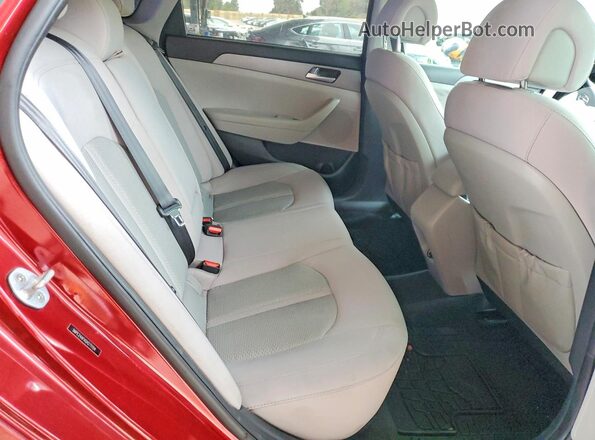 5NPE24AFXGH271154 2016 HYUNDAI SONATA Red Vista de los asientos traseros