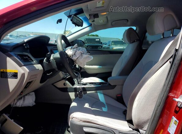 5NPE24AFXGH271154 2016 HYUNDAI SONATA Red Vista interior delantera