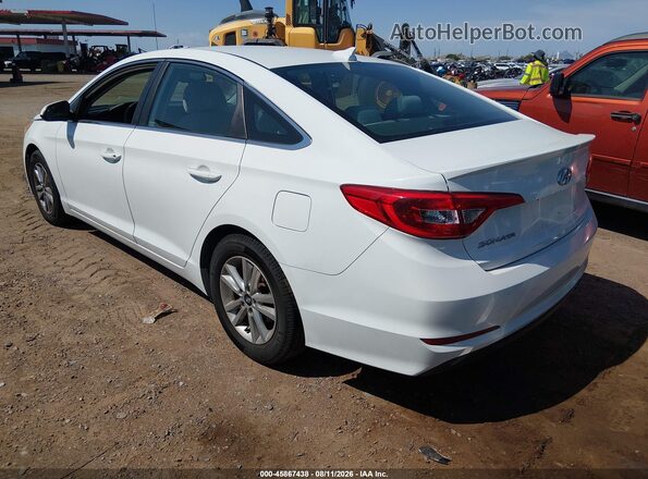 5NPE24AFXGH272207 2016 HYUNDAI SONATA White უკანა მარცხენა