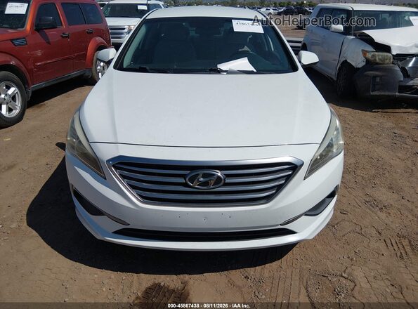 5NPE24AFXGH272207 2016 HYUNDAI SONATA White წინა ხედი