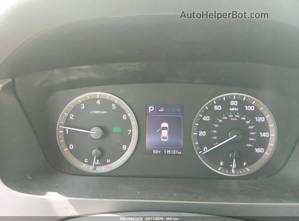 5NPE24AFXGH272207 2016 HYUNDAI SONATA White უკანა სავარძლების ხედი