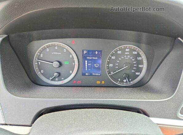 5NPE24AFXGH276256 2016 HYUNDAI SONATA Black Instrument cluster view
