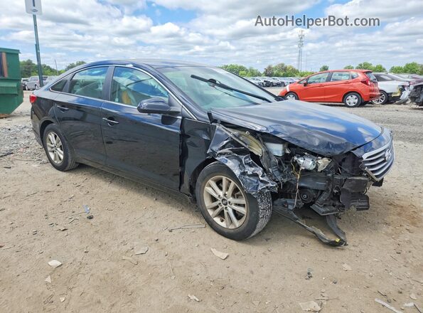 5NPE24AFXGH276256 2016 HYUNDAI SONATA Black Front right