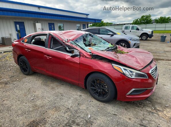 5NPE24AFXGH280792 2016 HYUNDAI SONATA Red Առջևի աջ