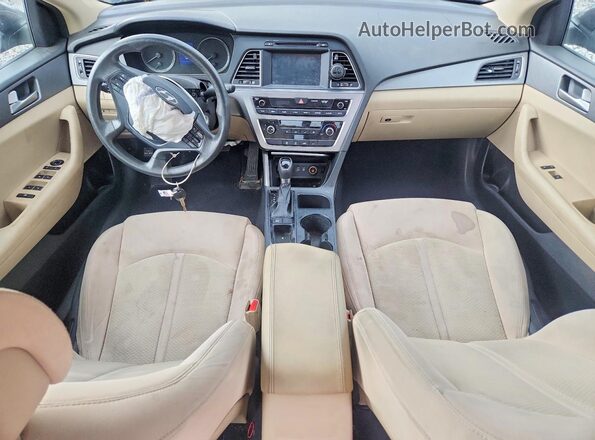 5NPE24AFXGH289864 2016 HYUNDAI SONATA Tan Вид панелі приладів