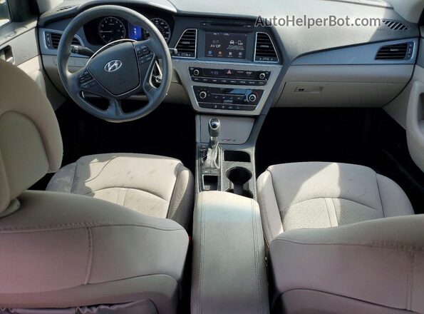 5NPE24AFXGH292490 2016 HYUNDAI SONATA Silver წინა პანელის ხედი