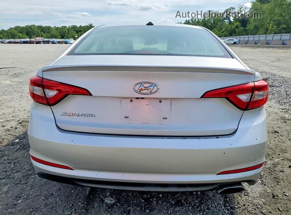 5NPE24AFXGH292490 2016 HYUNDAI SONATA Silver უკანა ხედი